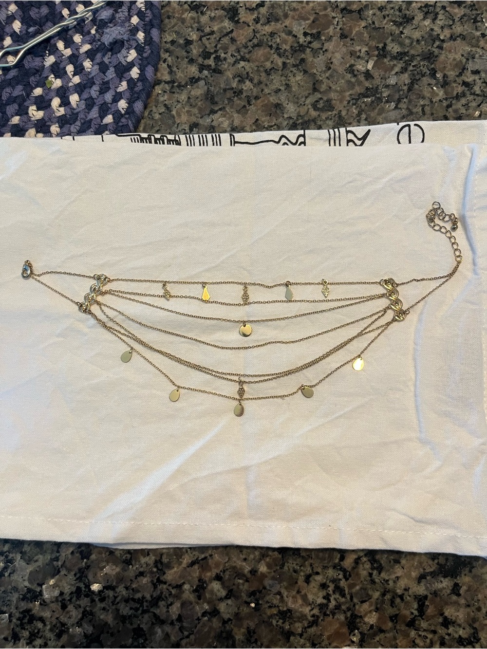 Gold Layered Choker Necklace